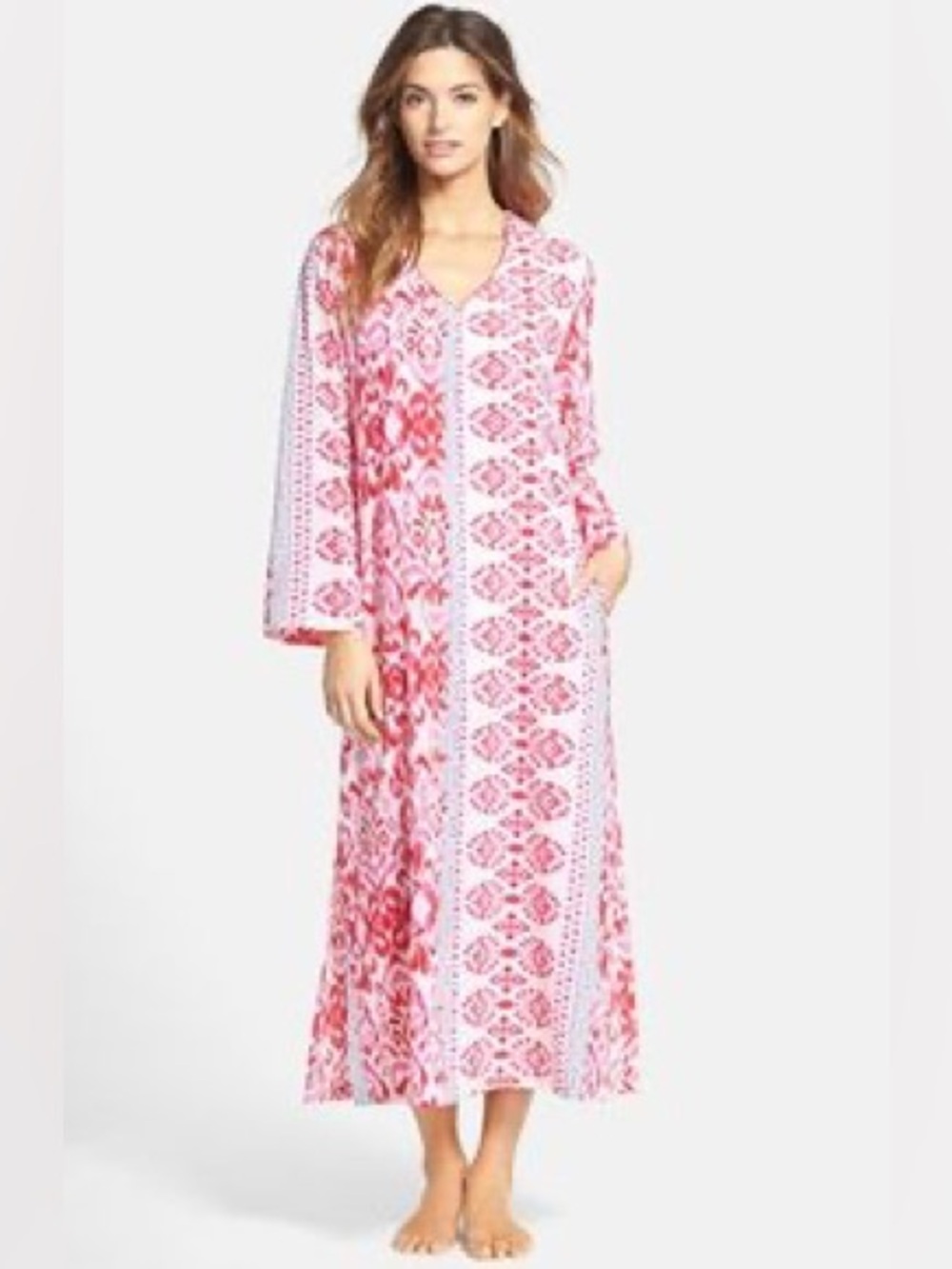 Vintage Oscar De La Renta Pink Label Floral dress
